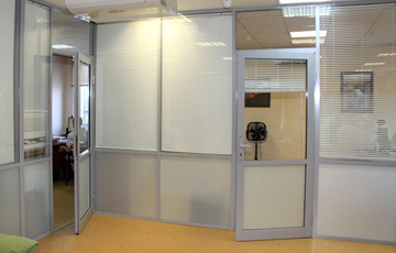 СИАЛ КП 40 - облегченные алюминиевые офисные перегородки